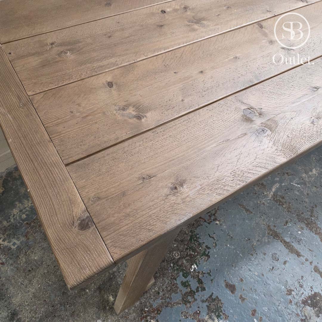 Andersson Dining Table & Bench - 260cm L - Antique (SOLD AS A PAIR)