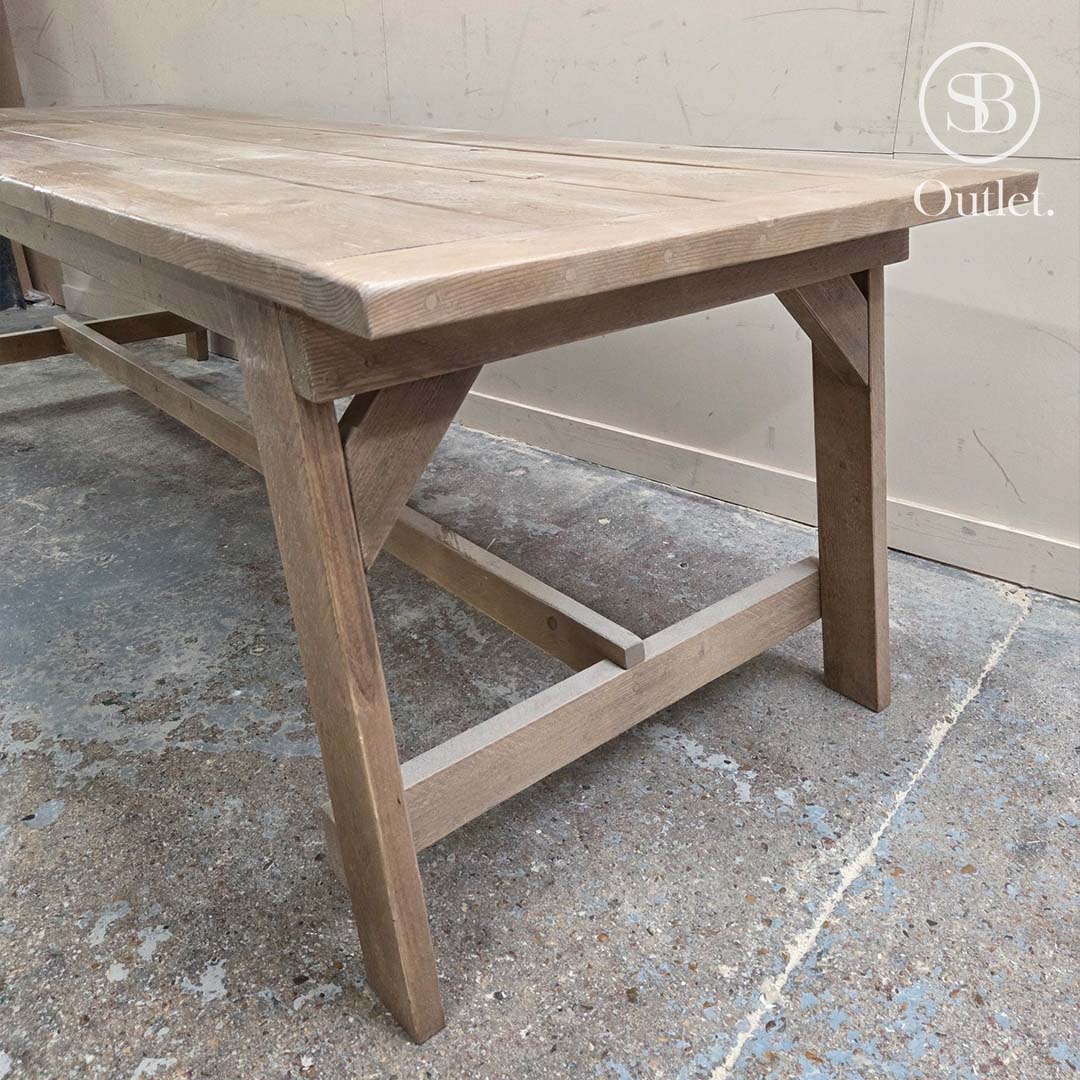 Andersson Dining Table & Bench - 260cm L - Antique (SOLD AS A PAIR)
