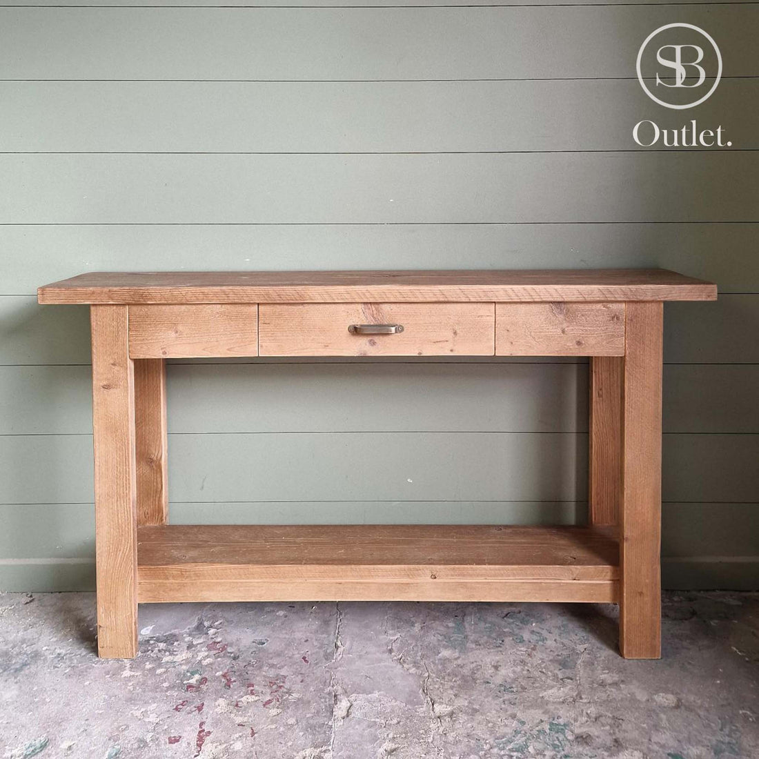 Shore Console Table - 140cm Long - Antique Oak