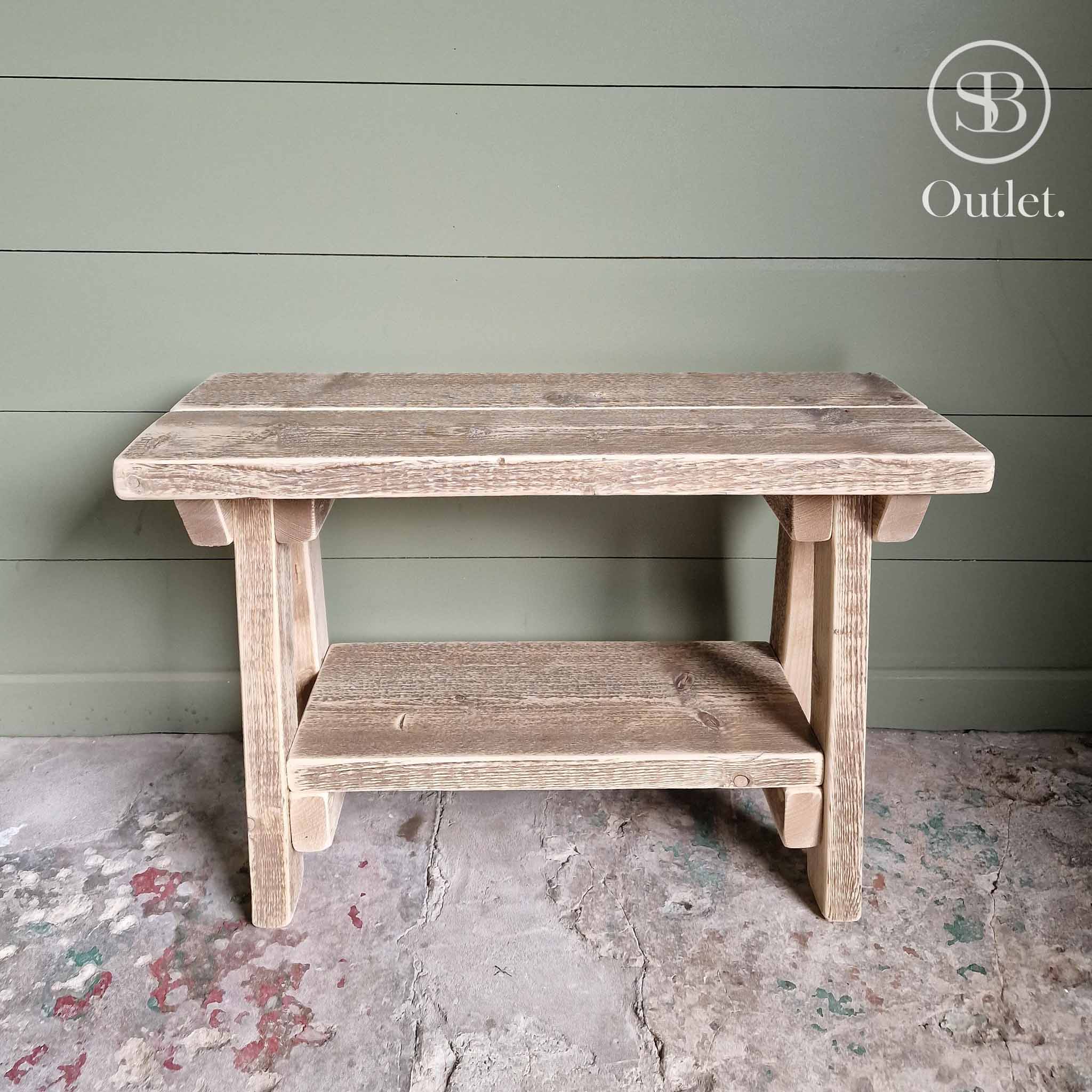 Splay Bench - 70cm Long - Natural (dark)