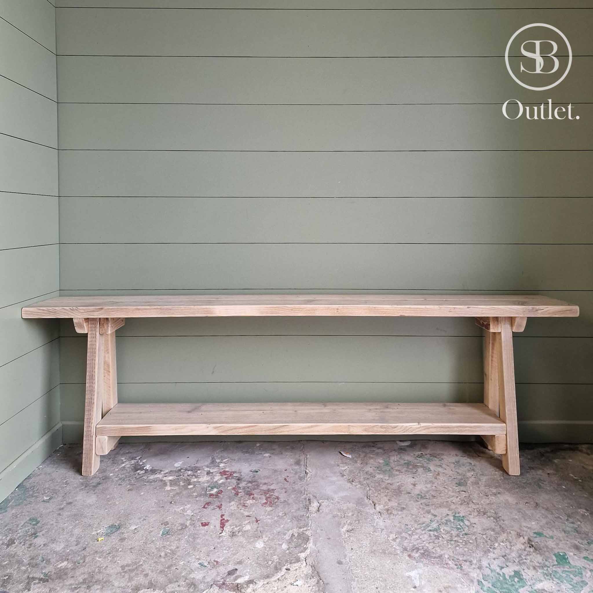 Splay Bench - 180cm Long - Natural