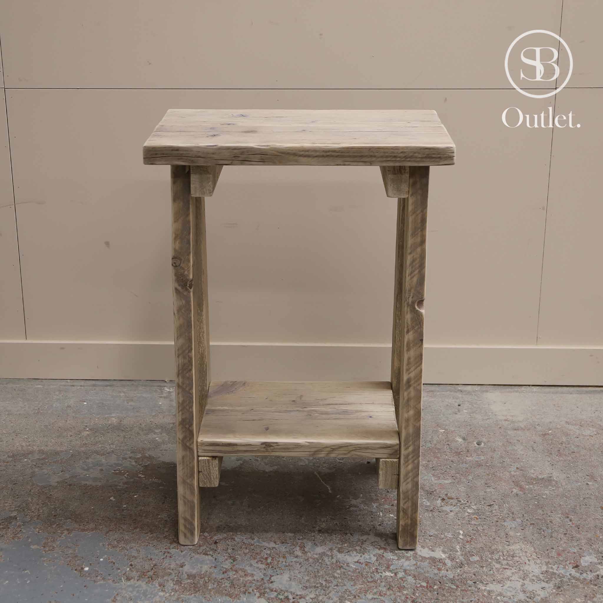 Splay Side Table - 74cm High - Natural