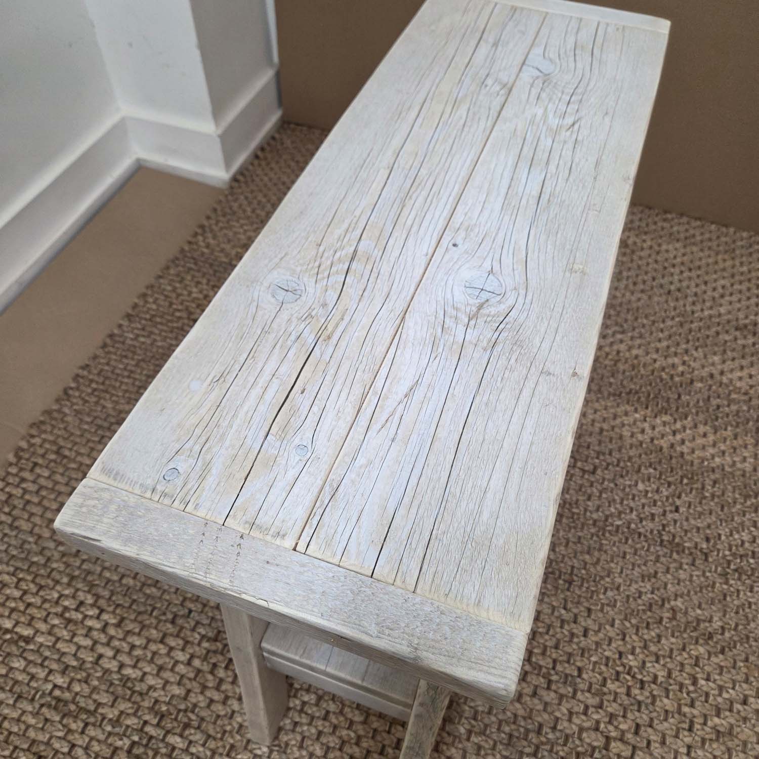 French Console - 90cm L x 32cm D - Limed Oak