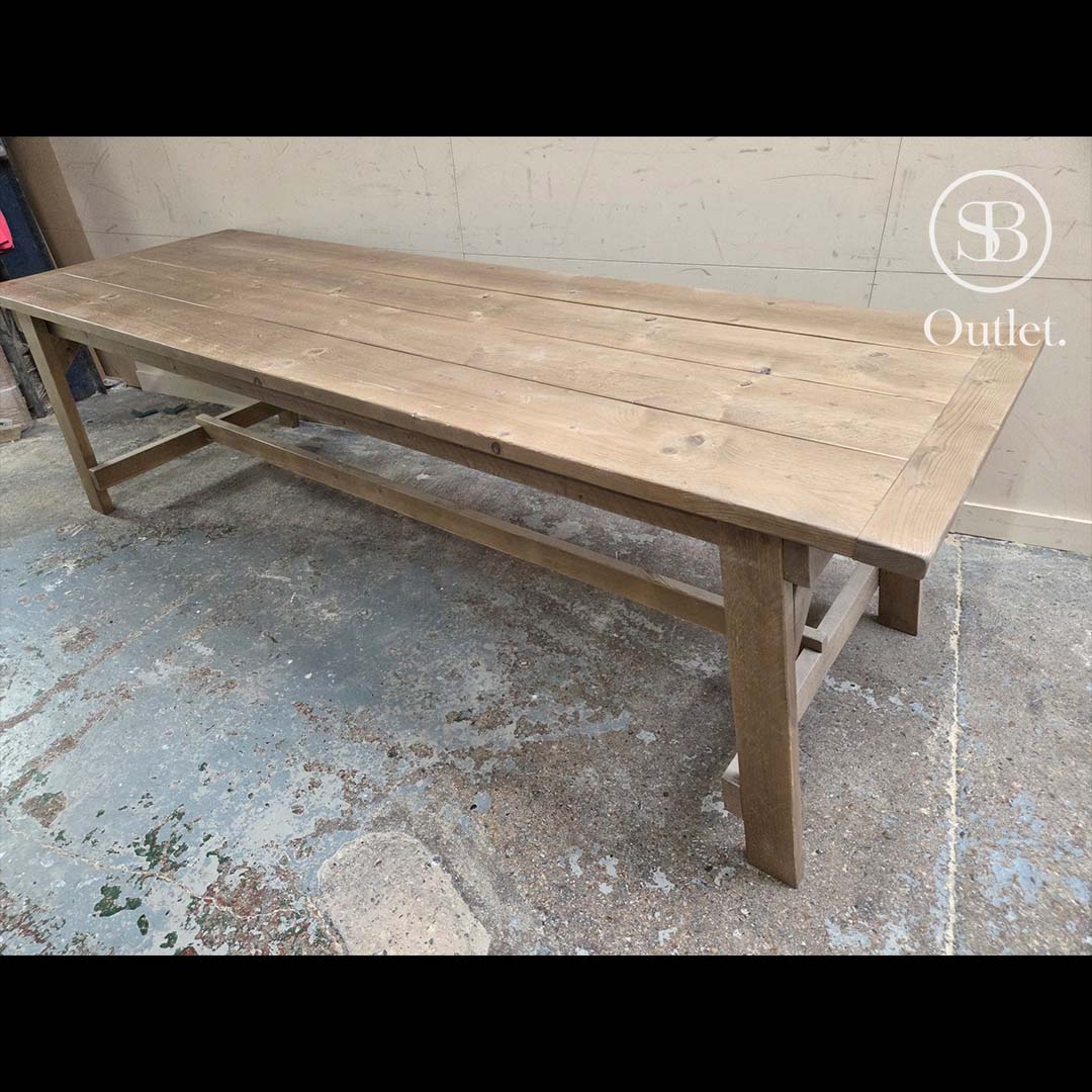 Andersson Dining Table & Bench - 260cm L - Antique (SOLD AS A PAIR)