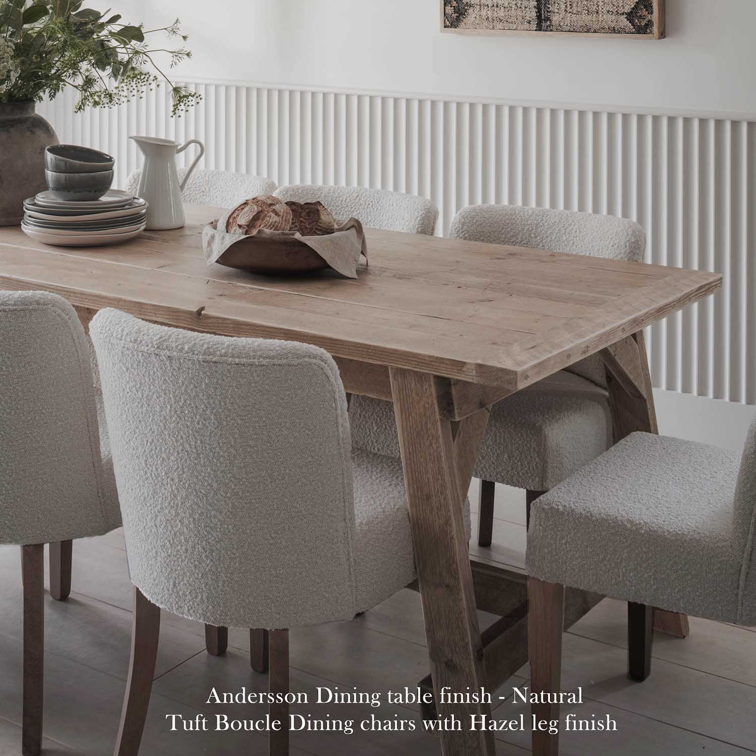 Tuft Dining Chair - Boucle