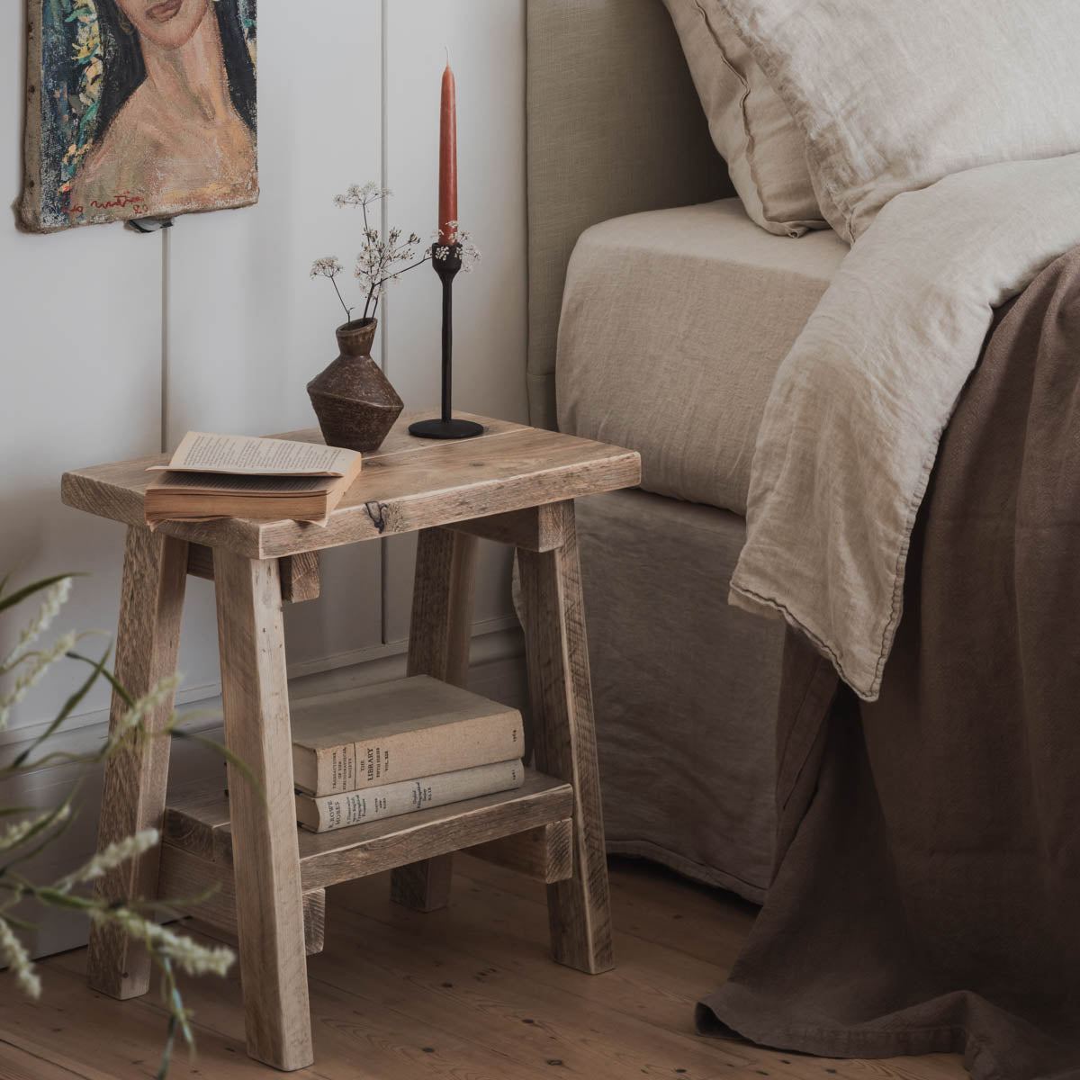 Splay Side Table Nightstand – Still and Bloom - Main Image