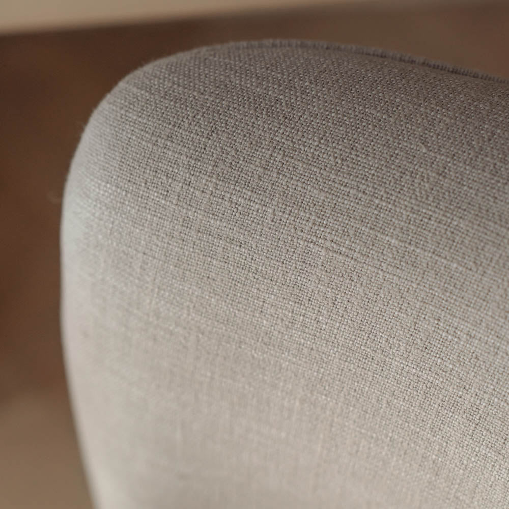 Tuft Dining Chair - Rustic Linen with Fibre Guard