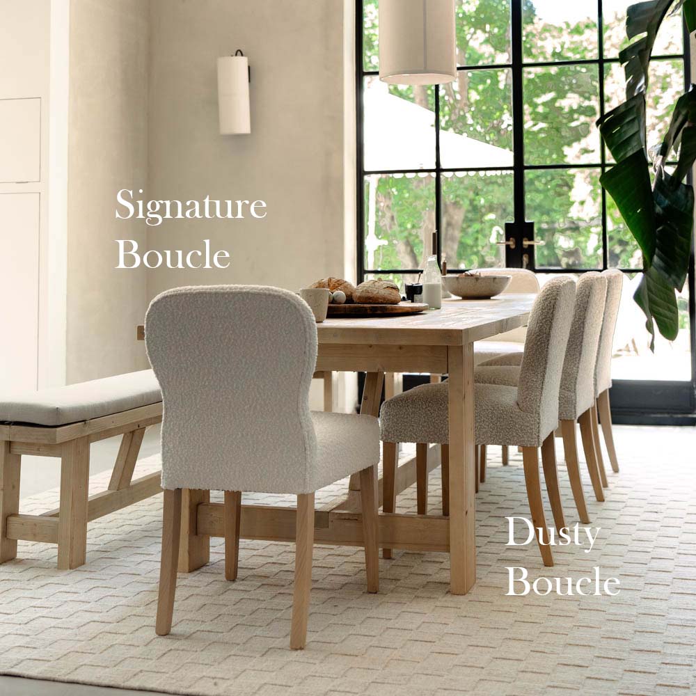 The Dune Dining Chair - Boucle