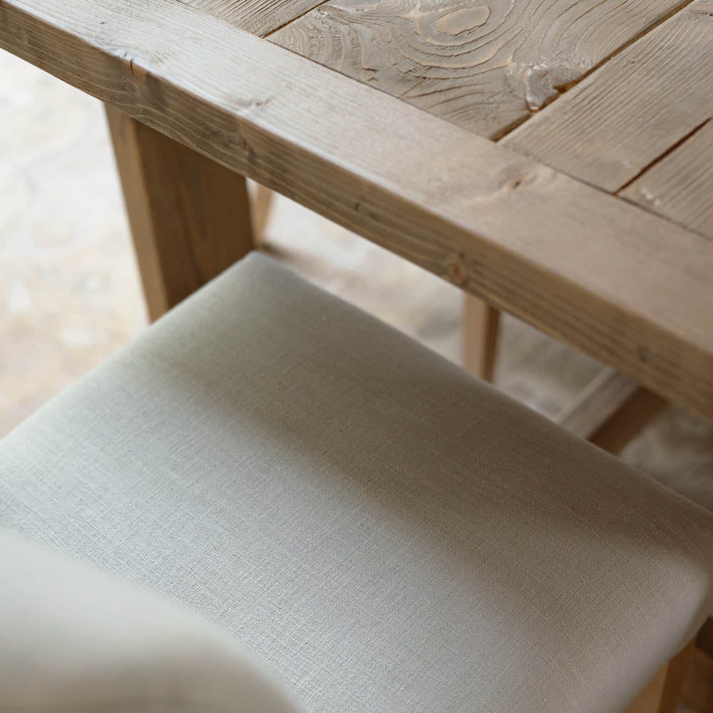 Tuft Dining Chair - Rustic Linen with Fibre Guard