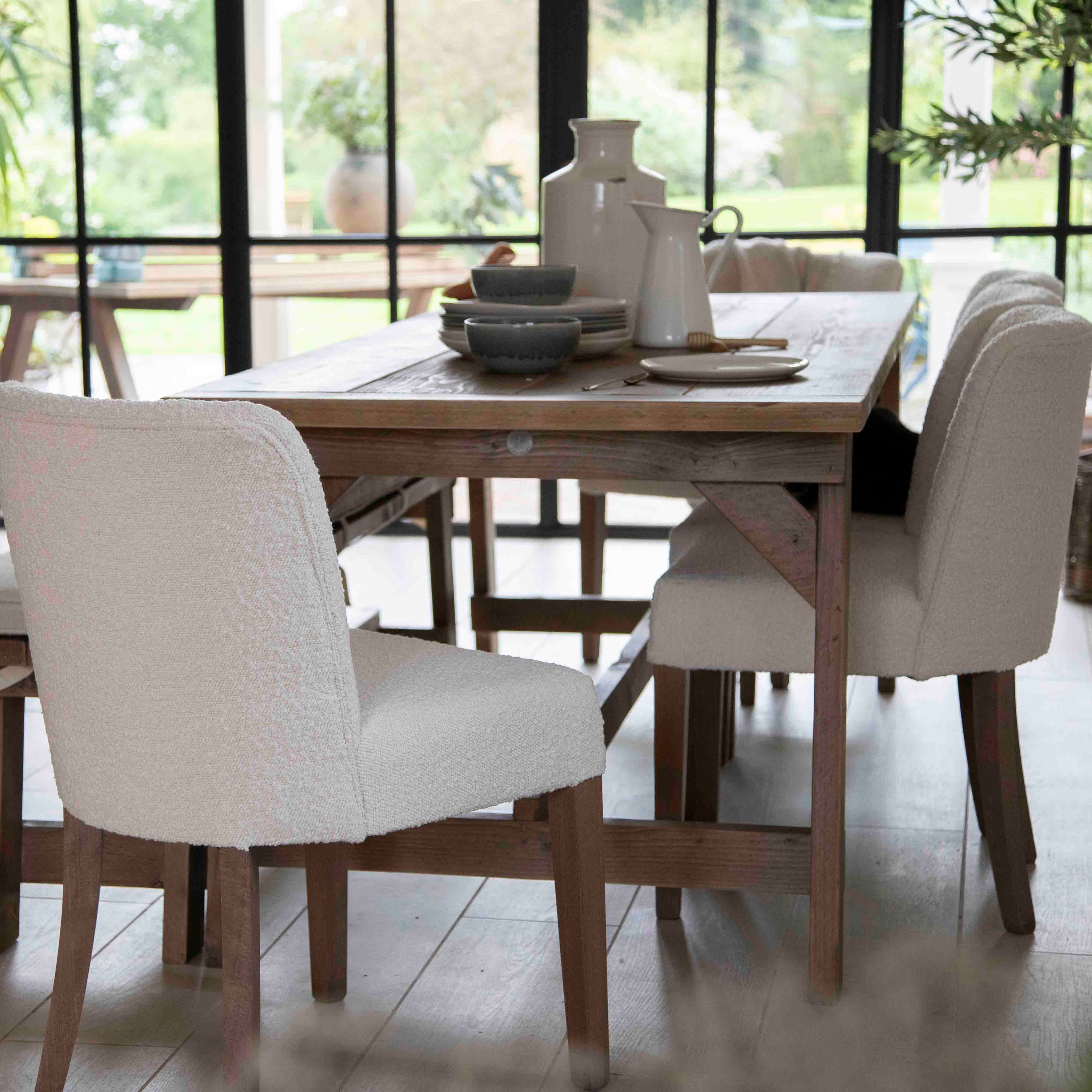 Tuft Dining Chair - Boucle