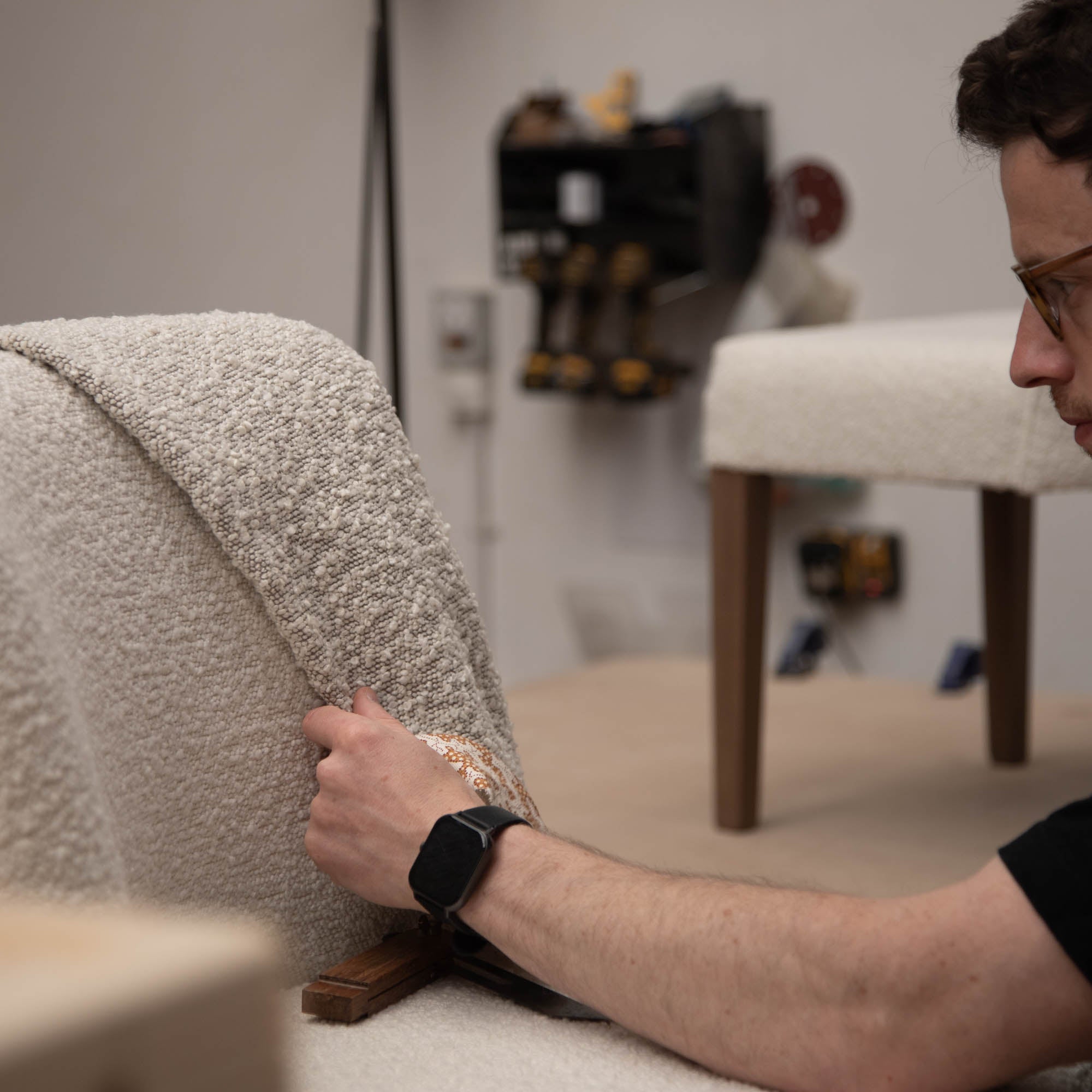 Tuft Dining Chair - Boucle