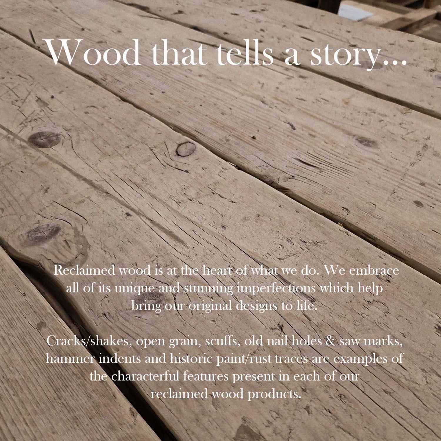 The Reclaimed Wood V Back