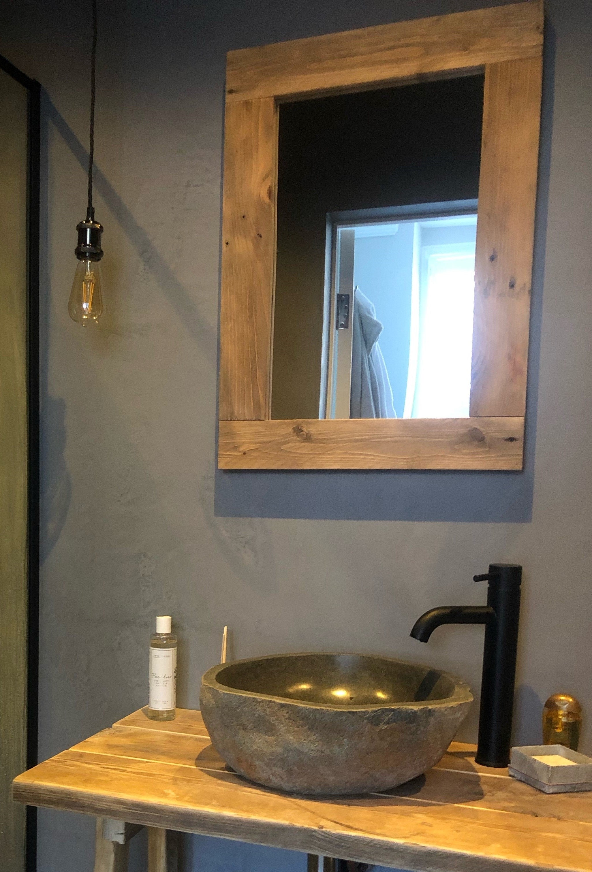 Reclaimed wood mirror