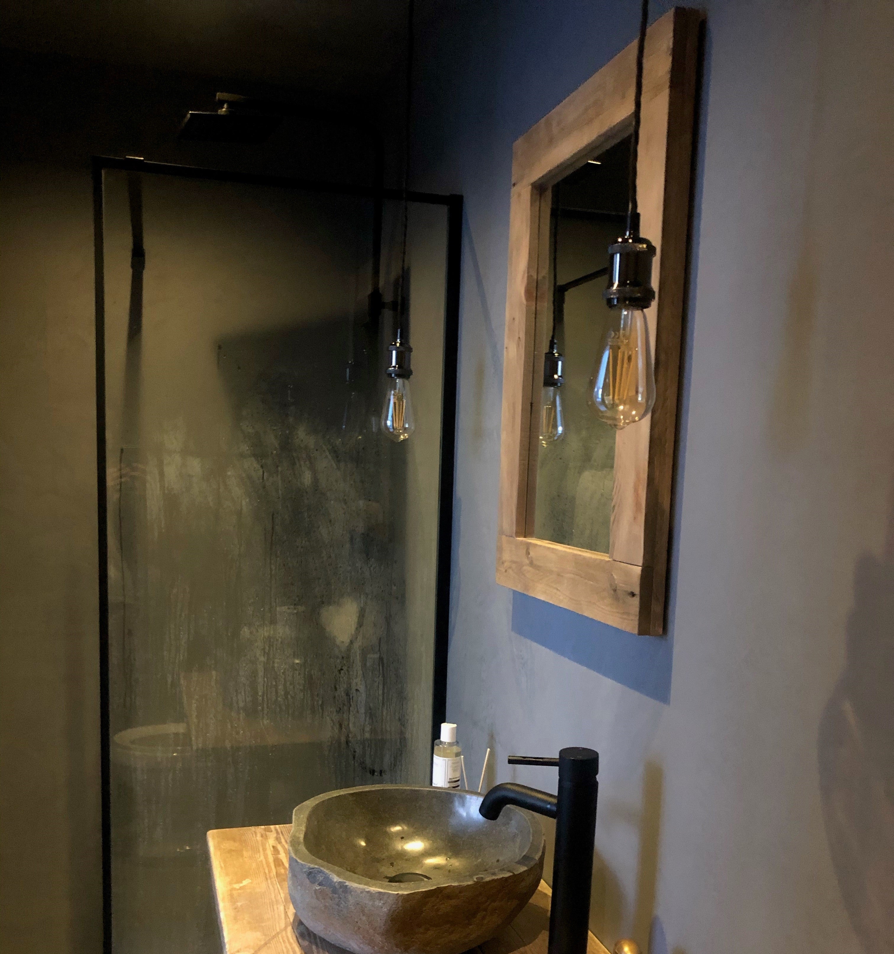 Reclaimed wood mirror