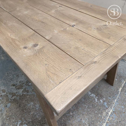 Andersson Dining Table &amp; Bench - 260cm L - Antique (SOLD AS A PAIR)