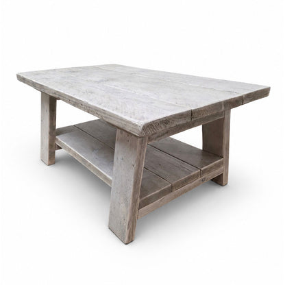 Barn Coffee Table - 90cm Long x 54cm Deep - Limed Oak