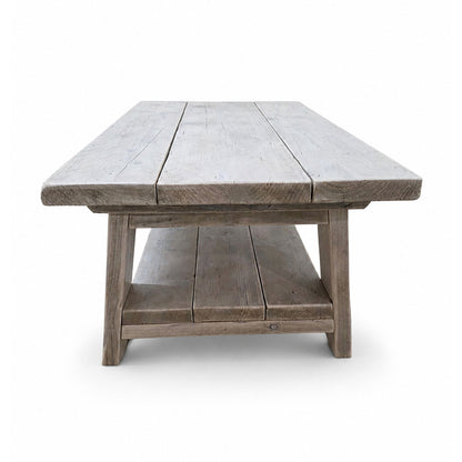Barn Coffee Table - 90cm Long x 54cm Deep - Limed Oak