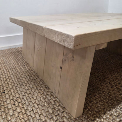 Nislen Coffee Table - 98cm Long x 98cm Deep - Sand (discontinued item)