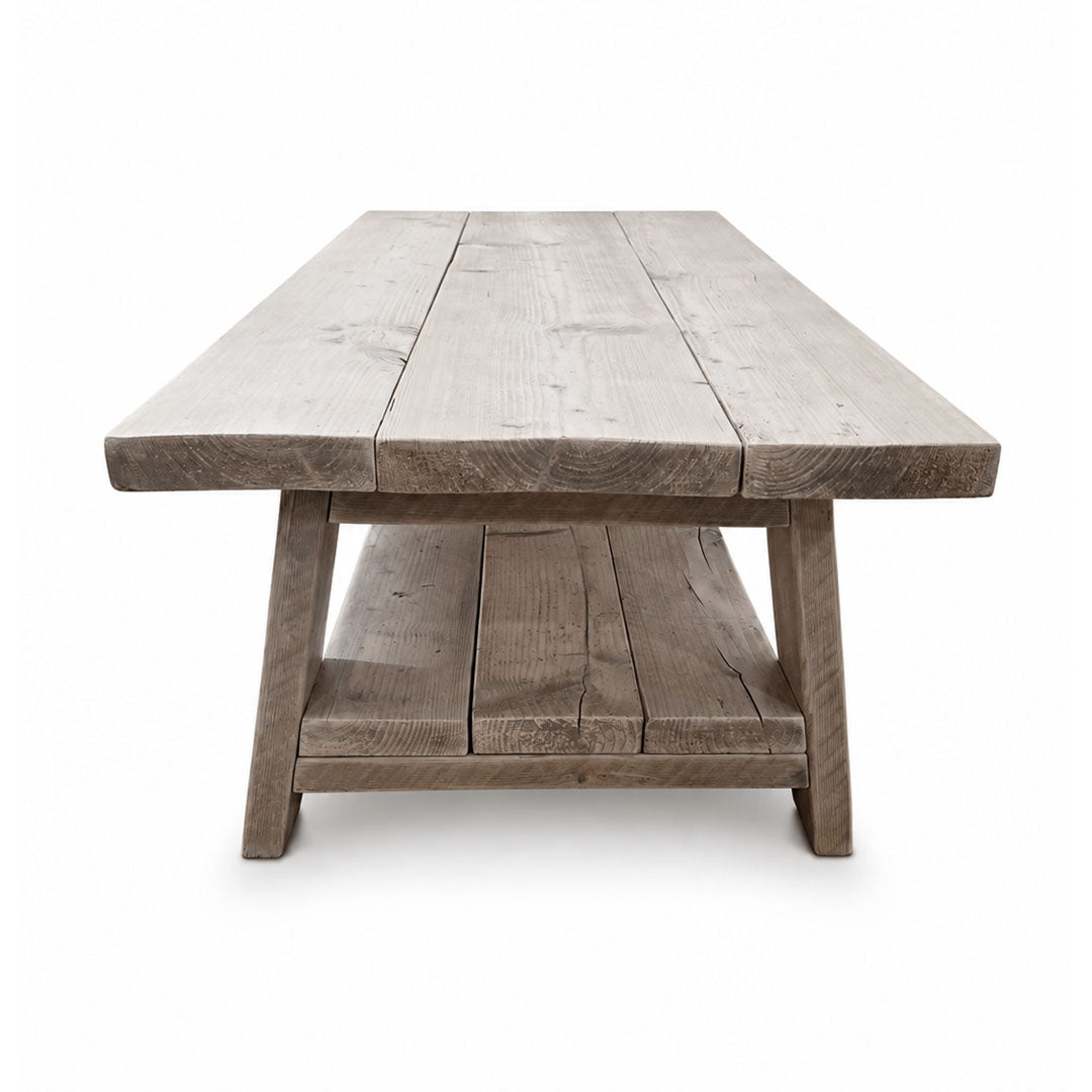 Barn Coffee Table - 120cm Long x 54cm Deep - Natural
