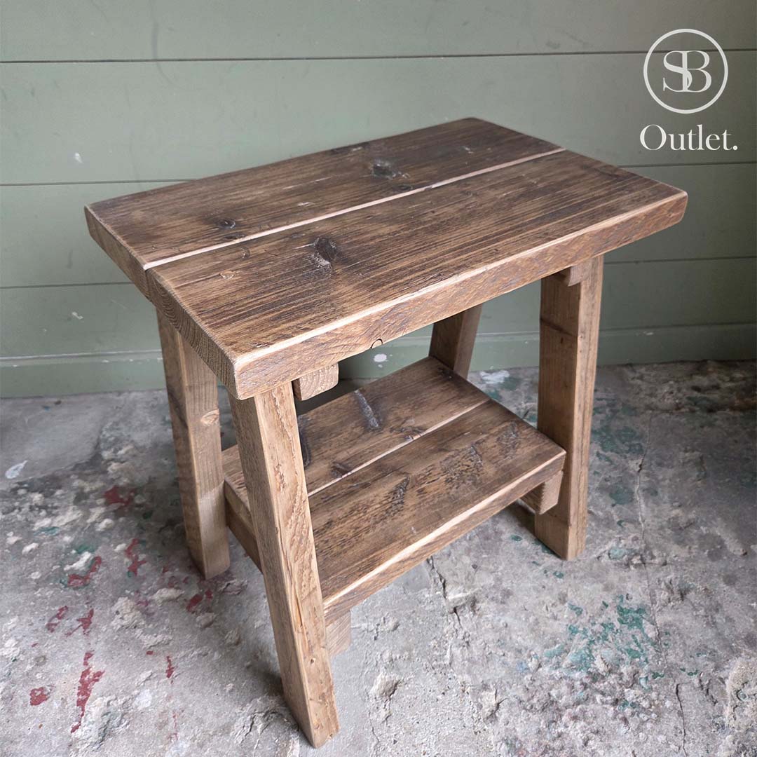 Splay Side Table - 52cm High - Antique