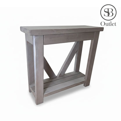 V-back Console - 90cm Long x 29cm Deep - Mink (discontinued colour)