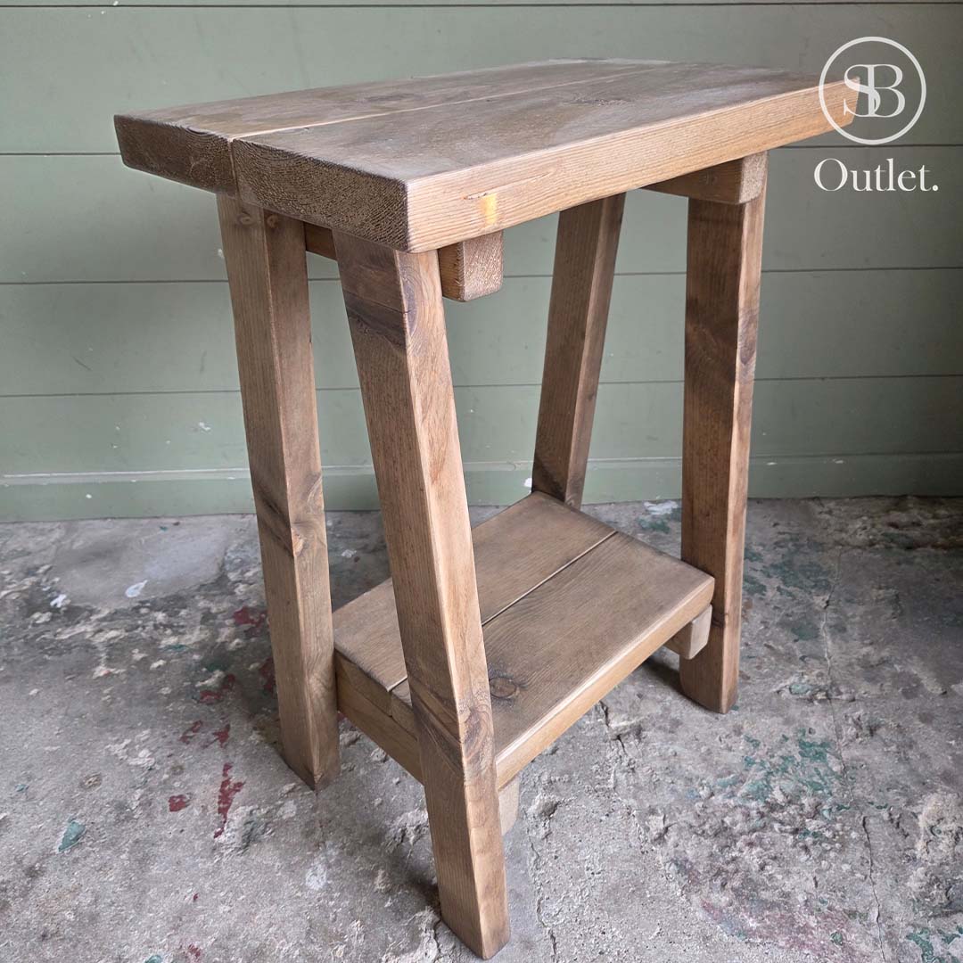 Splay Side Table - 70cm High - Antique
