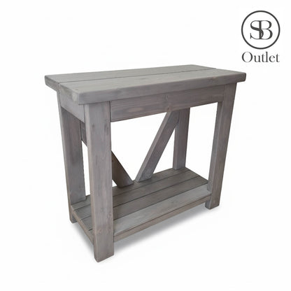 V-back Console - 90cm Long x 39cm Deep - Mink (discontinued colour)