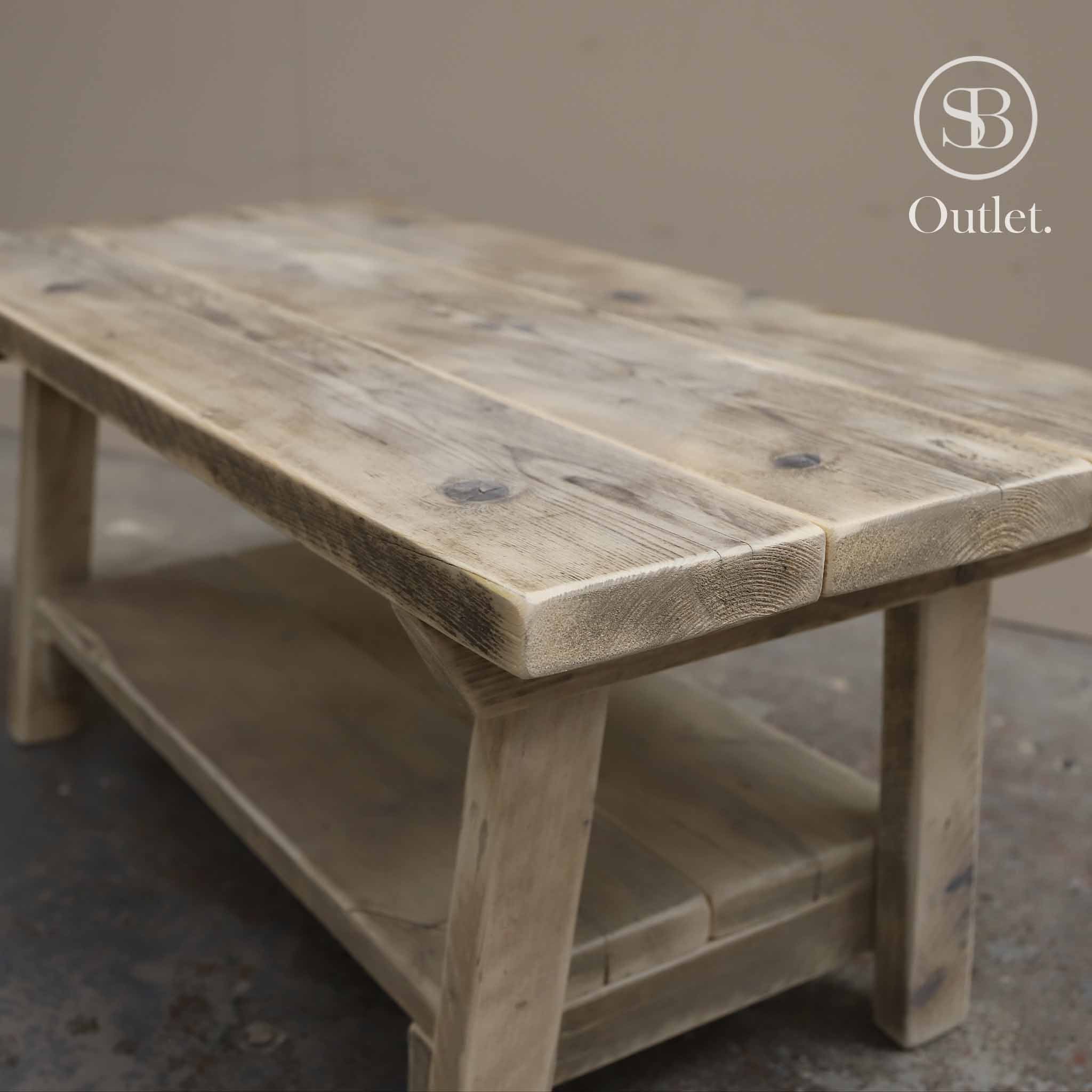Splay Coffee Table - 100cm Long x 50cm Deep - Natural