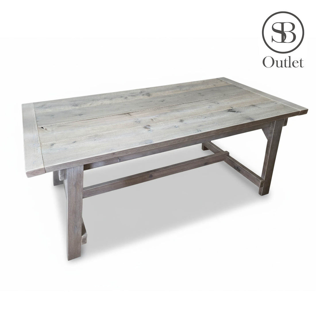 Andersson Dining Table - 180cm Long x 88cm Deep x 75cm High - Limed Oak