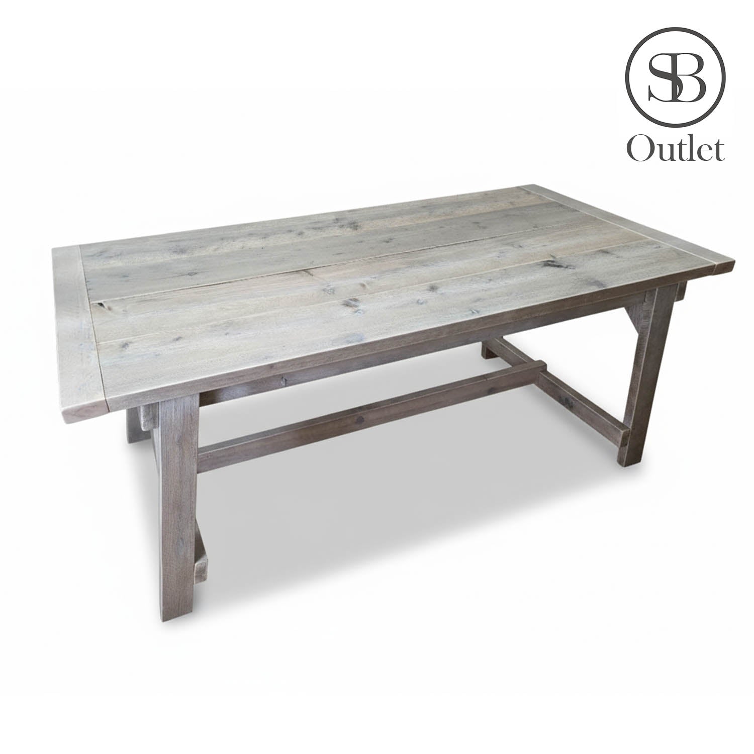 Andersson Dining Table - 180cm Long x 88cm Deep x 75cm High - Limed Oak
