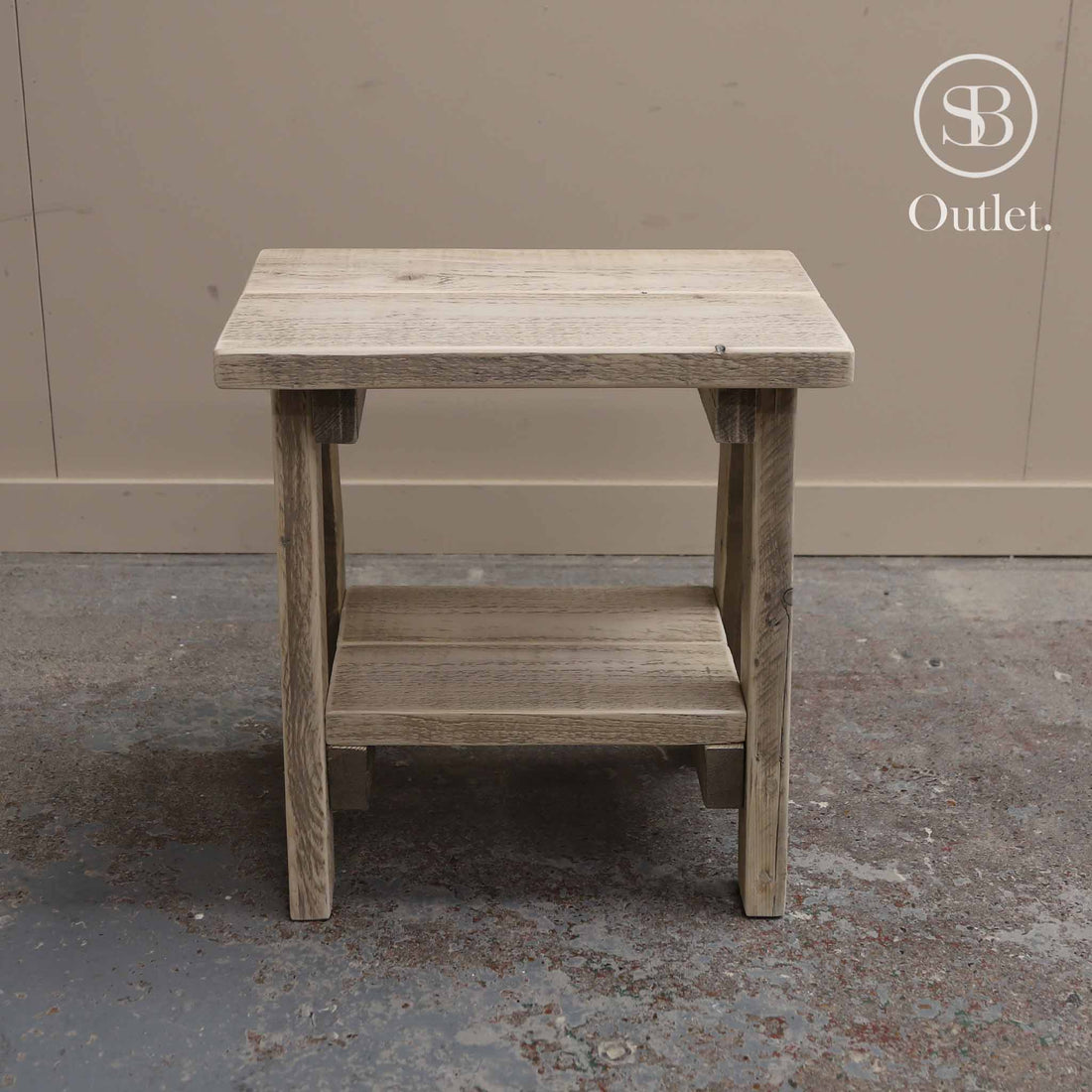 Splay Side Table - 52cm High - Natural