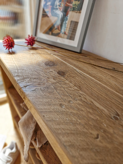 Reclaimed Shoe Rack and Bench