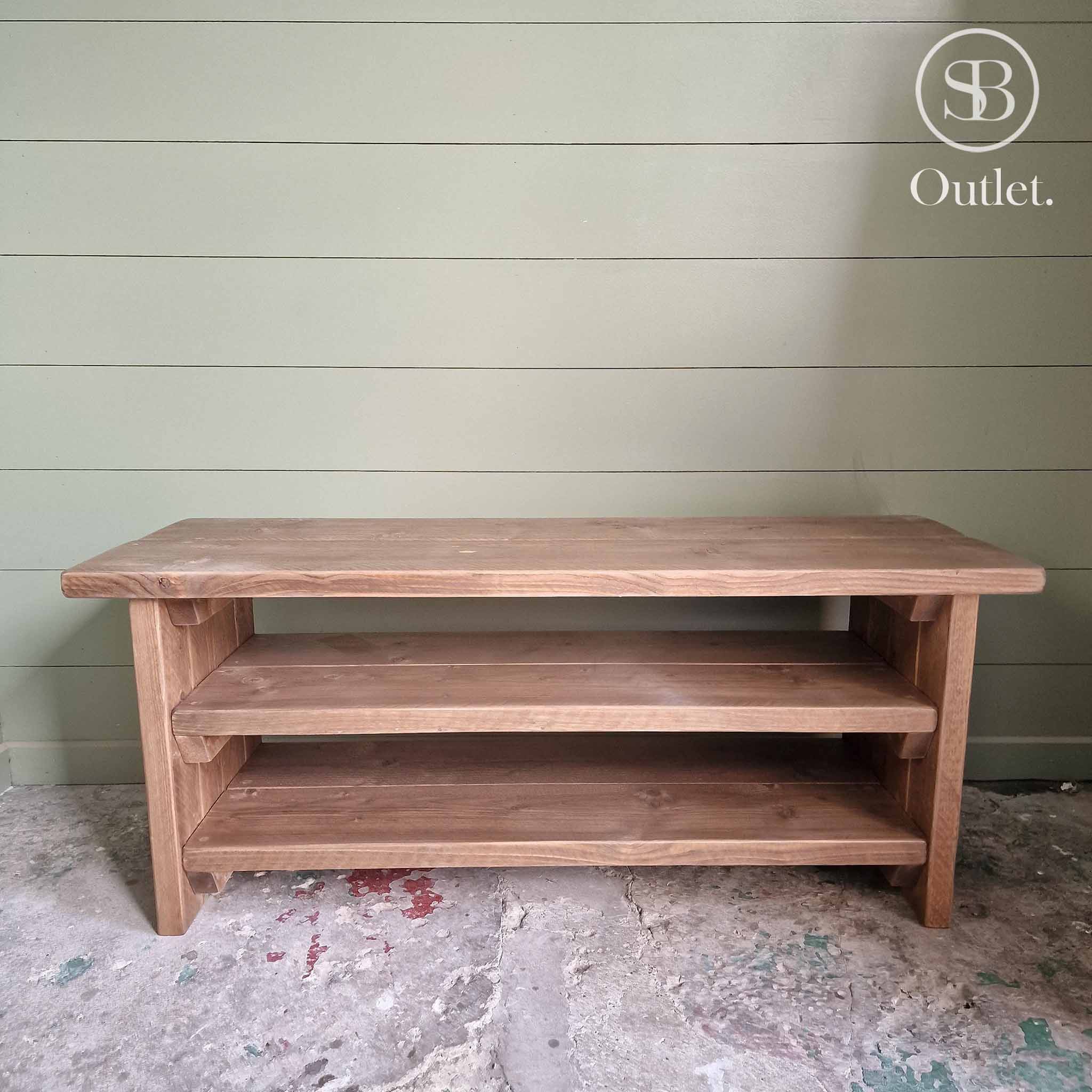 Stow TV Stand - 120cm Long - Antique Oak