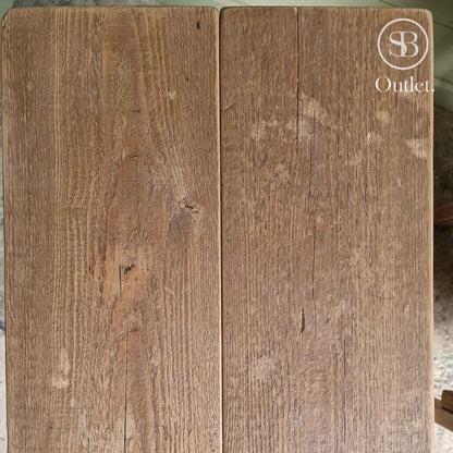 Pair of Splay Side Tables - 60cm High - Antique Oak