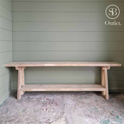 Splay Bench - 180cm Long - Natural