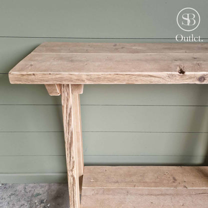 Big Splay Console Table - 110cm Long - Natural