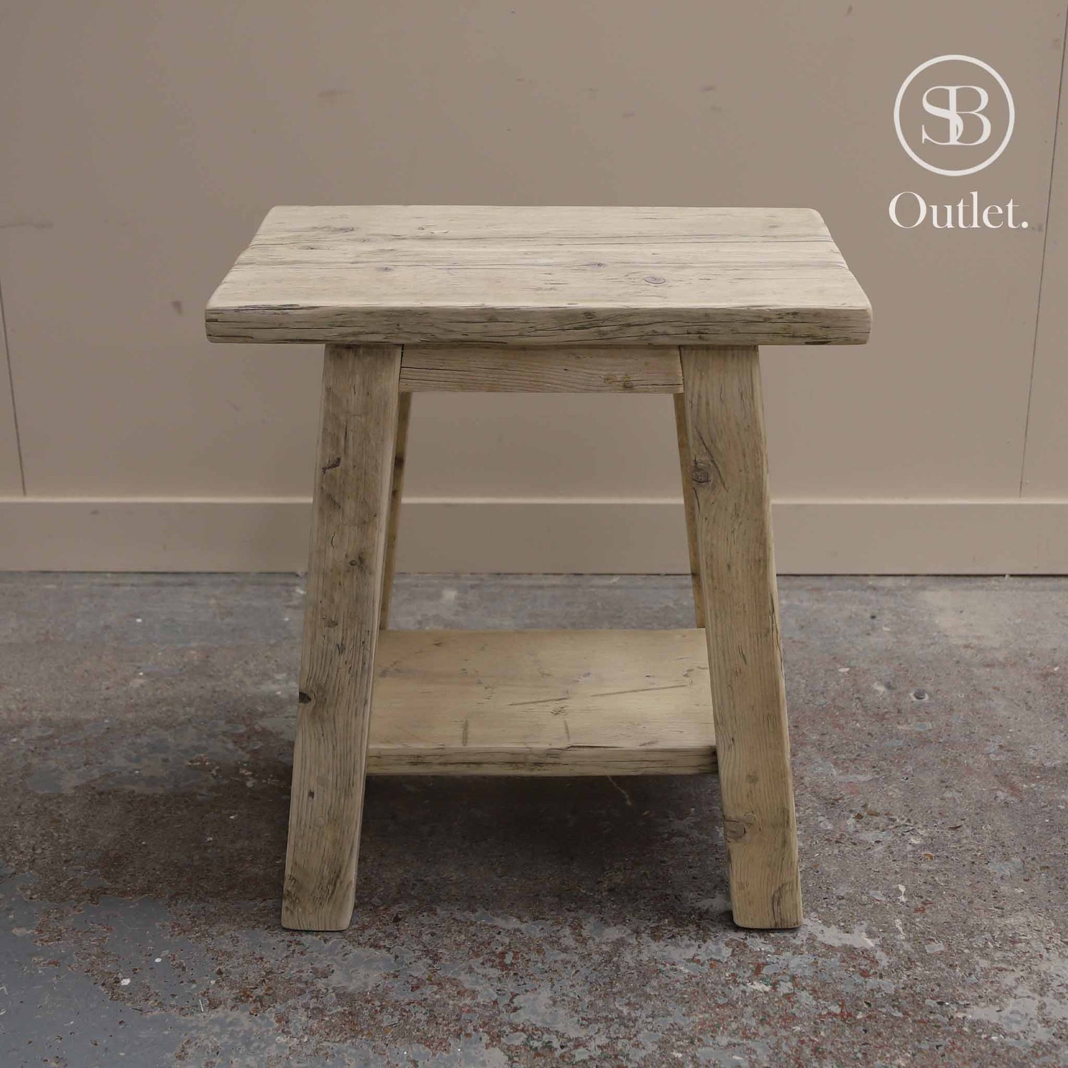 French Side Table - 56cm High - Natural
