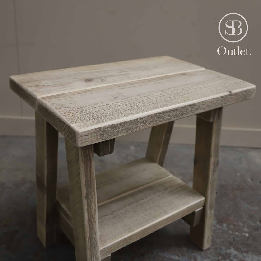 Splay Side Table - 52cm High - Natural