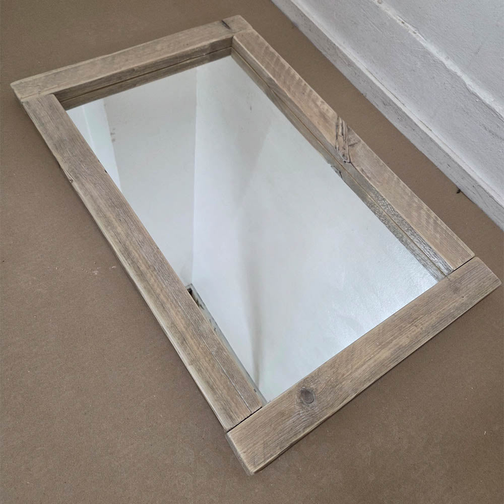Reclaimed Mirror - 50cm x 76cm - Natural