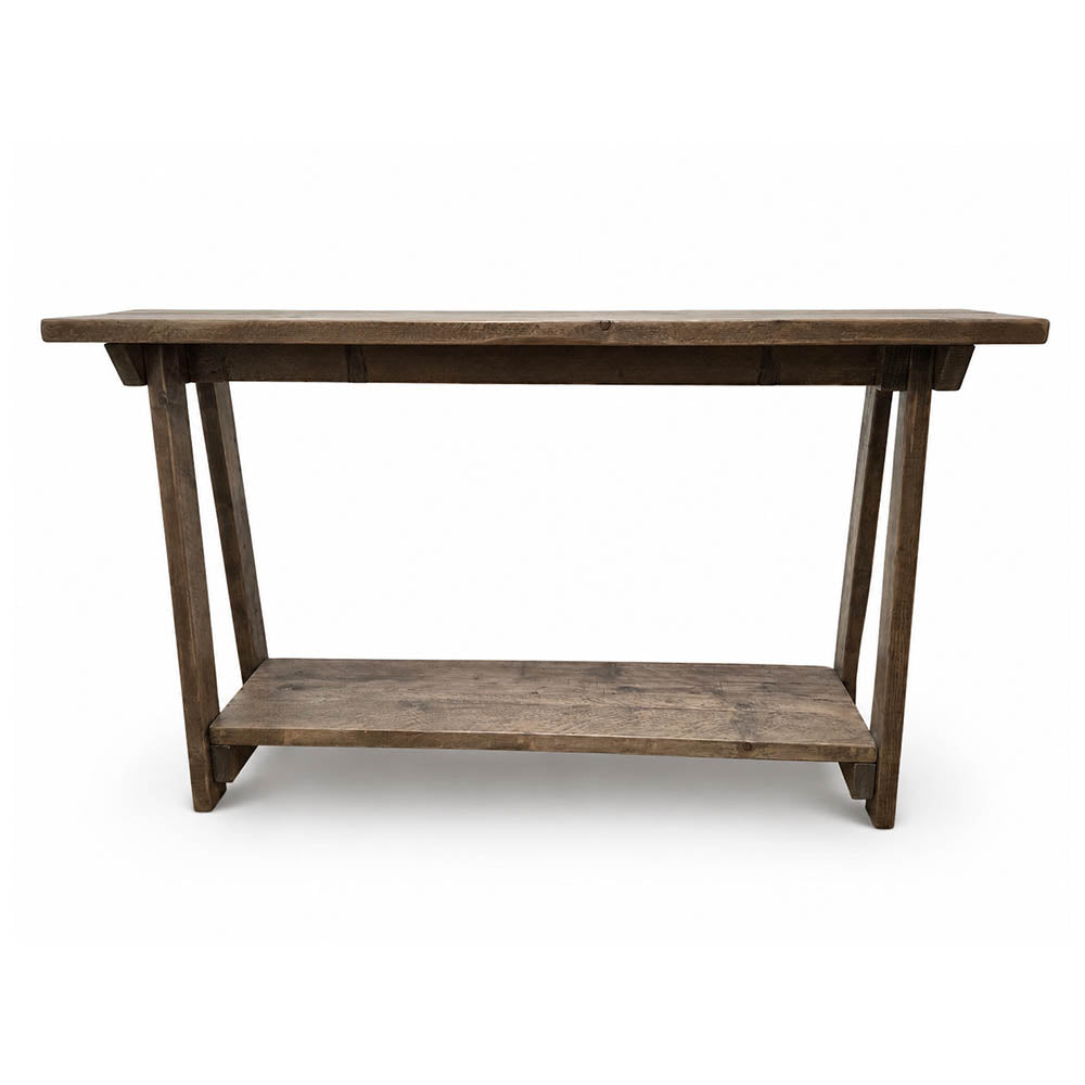 Splay Console Table - 150cm Long x 38cm Deep x 85cm High - Antique