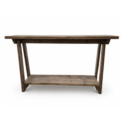 Splay Console Table - 150cm Long x 38cm Deep x 85cm High - Antique