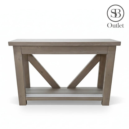 V-back Console - 120cm Long x 29cm Deep - Mink (discontinued colour)