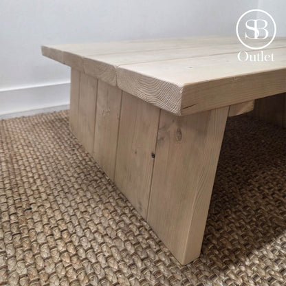 Nislen Coffee Table - 98cm Long x 98cm Deep - Sand (discontinued item)