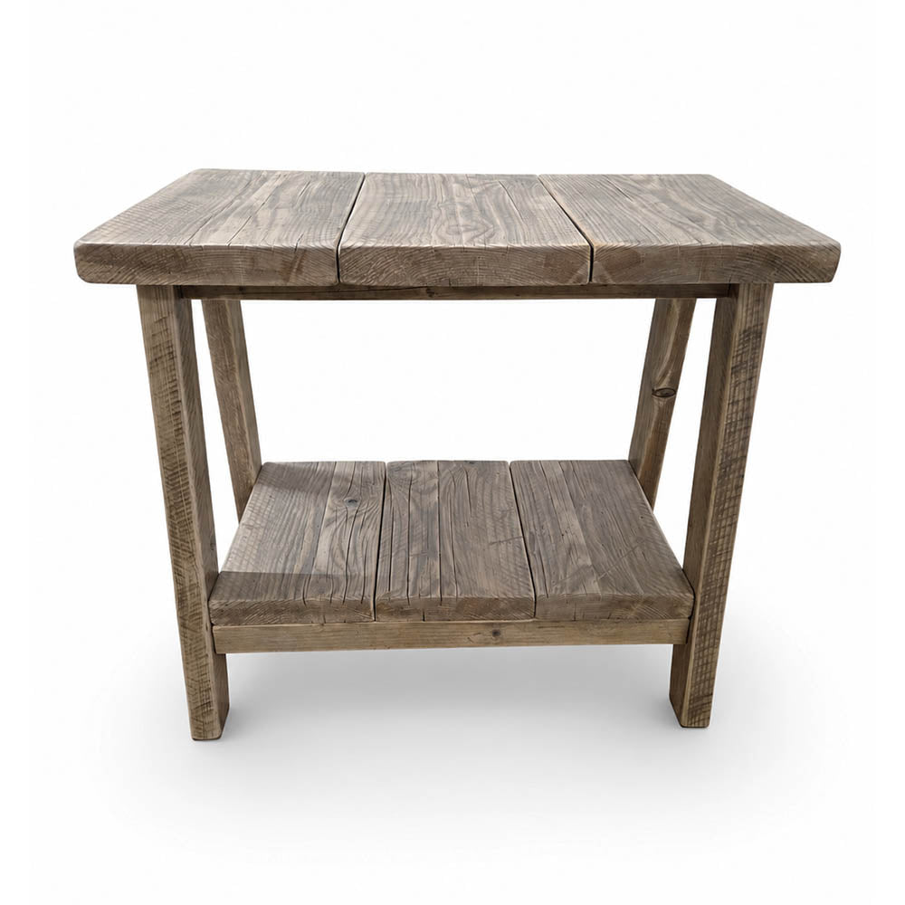 French Side Table - 40cm Wide x 64cm Deep x 57cm High - Natural