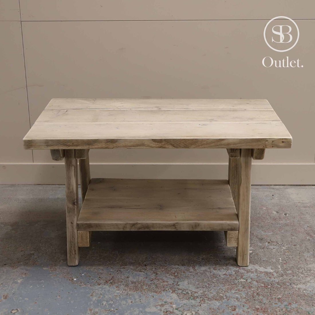 Splay Coffee Table - 80cm Long x 48cm Deep - Natural