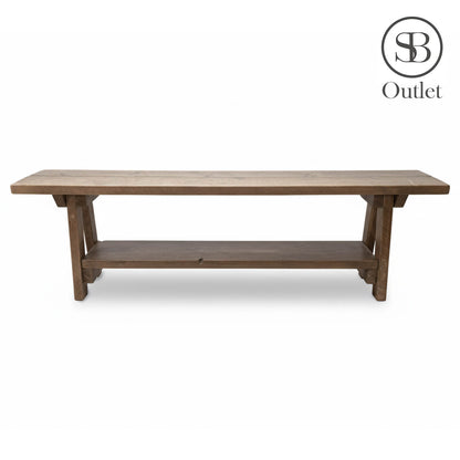 Splay Bench - 150cm Long - Antique