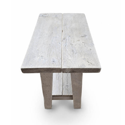 Splay Side Table - 60cm High - Limed Oak
