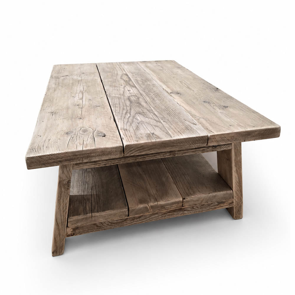 Barn Coffee Table - 90cm Long x 66cm Deep - Natural