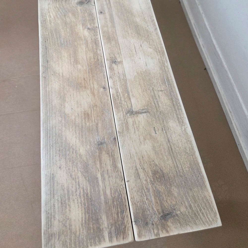 Splay Console Table - 150cm Long x 28cm Deep x 85cm High - Natural