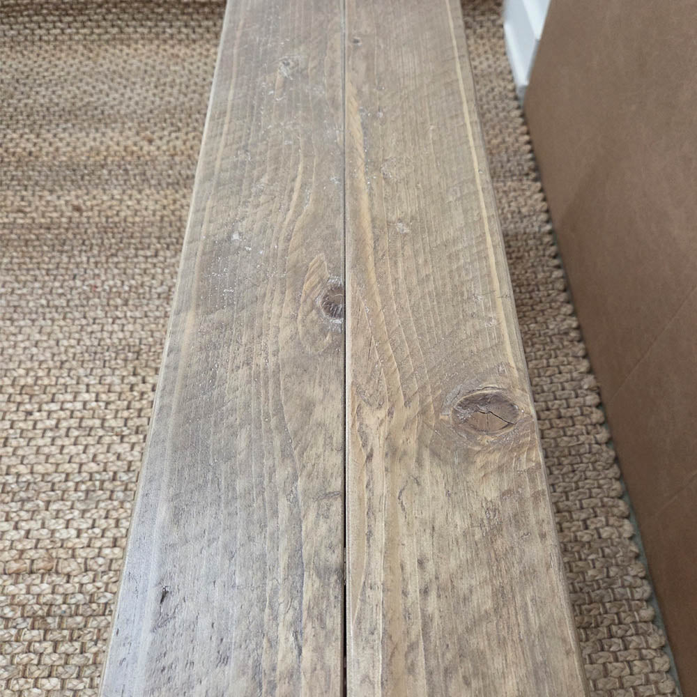 Splay Console Table - 90cm Long x 24cm Deep x 75cm High - Antique